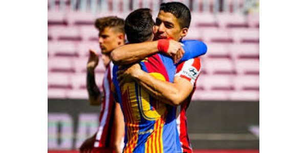 První přátelský zápas Lionela Messiho a Luise Suáreze